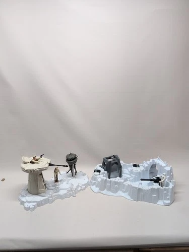 New ListingVtg Star Wars Hoth Playset Lot Turret Probot Imperial Attack Base Plus Figures