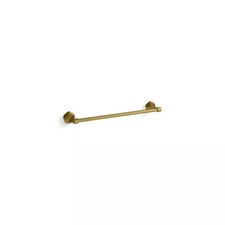 KOHLER Occasion 18 in. Wall Mounted Towel Bar in Vibrant Brushed Moderne Brass
