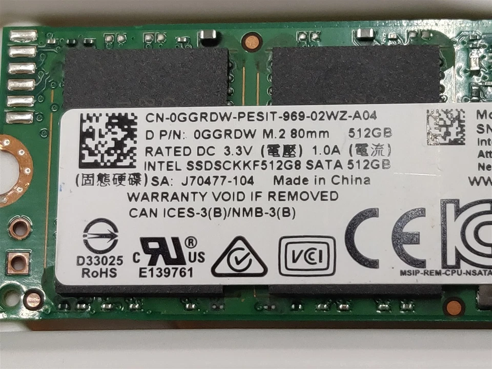 ⭐️⭐️⭐️⭐️⭐️ SSD - Intel SSDSCKKF512G8 SATA 512GB M.2 Solid State Drive - Image 3 of 4