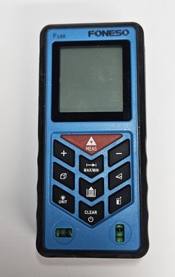 Foneso F100 Laser Distance Tape Measure with Manual and Case Level Bubbles 
