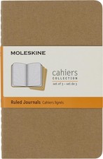 Cahier Journal, Soft Cover, Large 5.5" x 3.5" M  Ruled/Lined, Black, 80 Pa...