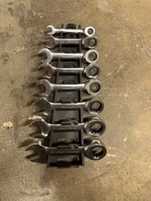 Gearwrench 8pc Metric Mm Stubby Ratcheting Combo Wrench Set 85206 8 - 18