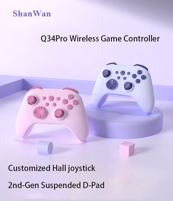 ShanWan Q34Pro Wireless Game Controller Hall Joystick for Switch Phones PC