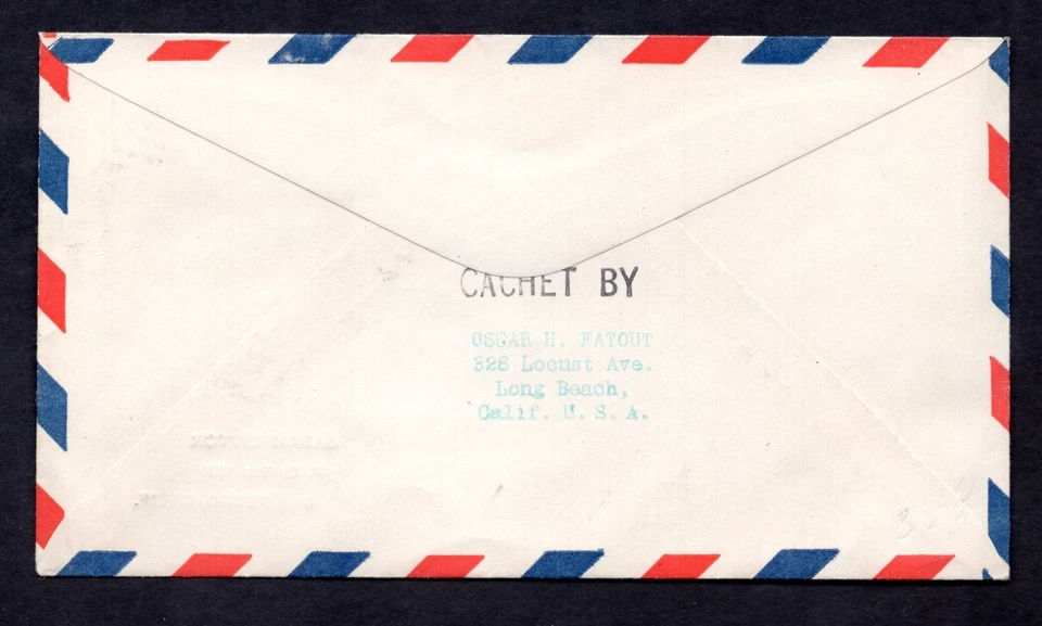 US 1934 NAVY ZEPPELIN USS MACON LONG BEACH, CALIFORNIA TO SAN DIEGO - Image 2 of 2