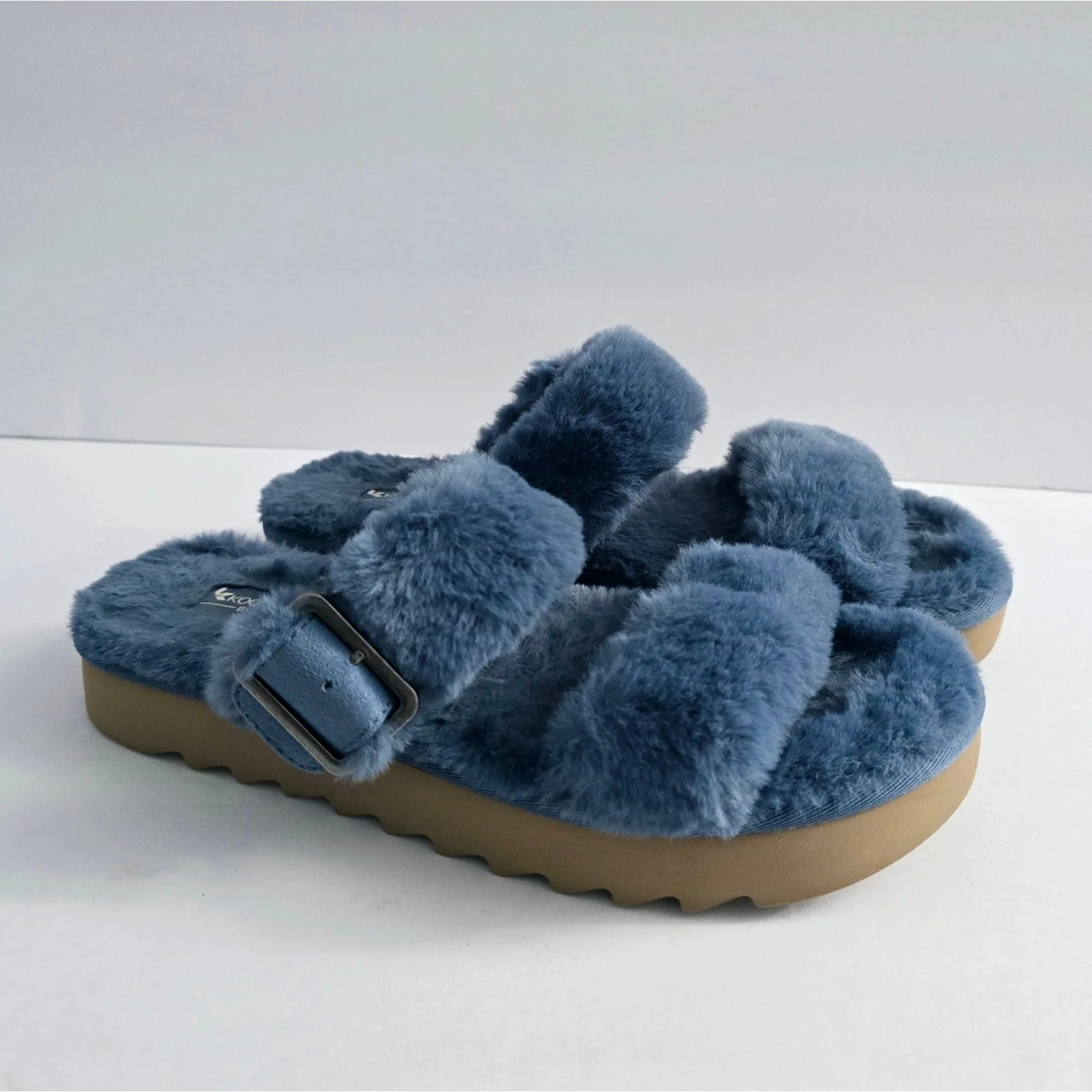 Sandali soffici Koolaburra By Ugg blu taglia 7 femminili comodi casual fuori produzione