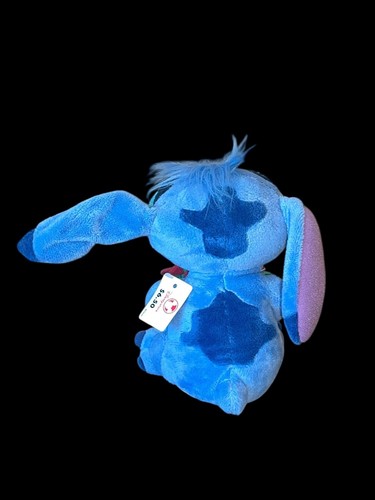 Vintage Disney Store Lilo and Stitch Poinsettia Flower Bean Bag Christmas Plush - Picture 3 of 7