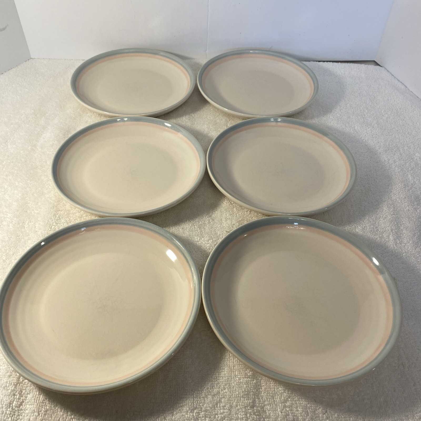 Pfaltzgraff Sunrise Stoneware Salad Plates Set of 6 6-7/8 Inch