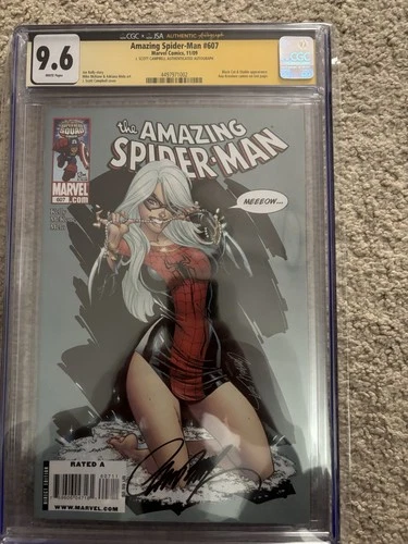 Amazing Spider-man 607 CGC 9.6 SS Signed By J. Scott Campbell Awesome Cover