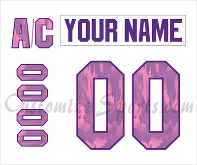 Minnesota Wild Customized Number Kit For 2025-2026 HFC Uniform