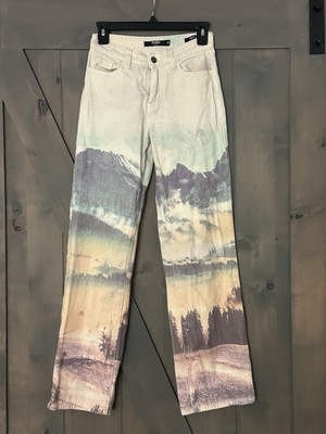 Jaded London Women Jeans 24 Slouchy Fit boyfriend vintage Landscape 90s Wide Leg