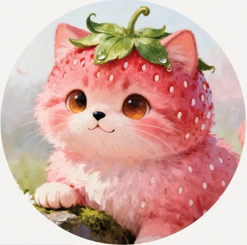 Hayleybug 1/10th oz Berry Born Whiskers Kitty Silver Round