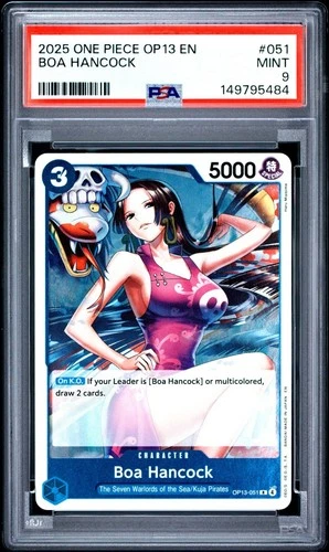 2025 One Piece OP13 EN Boa Hancock #051 PSA 9 MINT