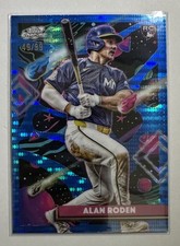 2025 Topps Cosmic Chrome - Alan Roden - #182 Blue Pulsar /99 - Twins