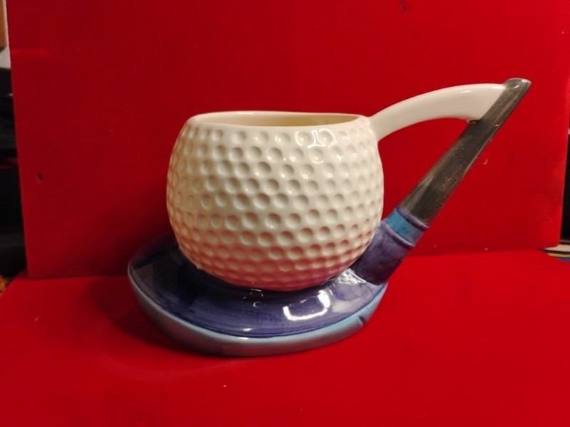Golf Club Ball Tasters Choice Nestle~Carnation Coffee-Mate 2000 Coffee Mug E24