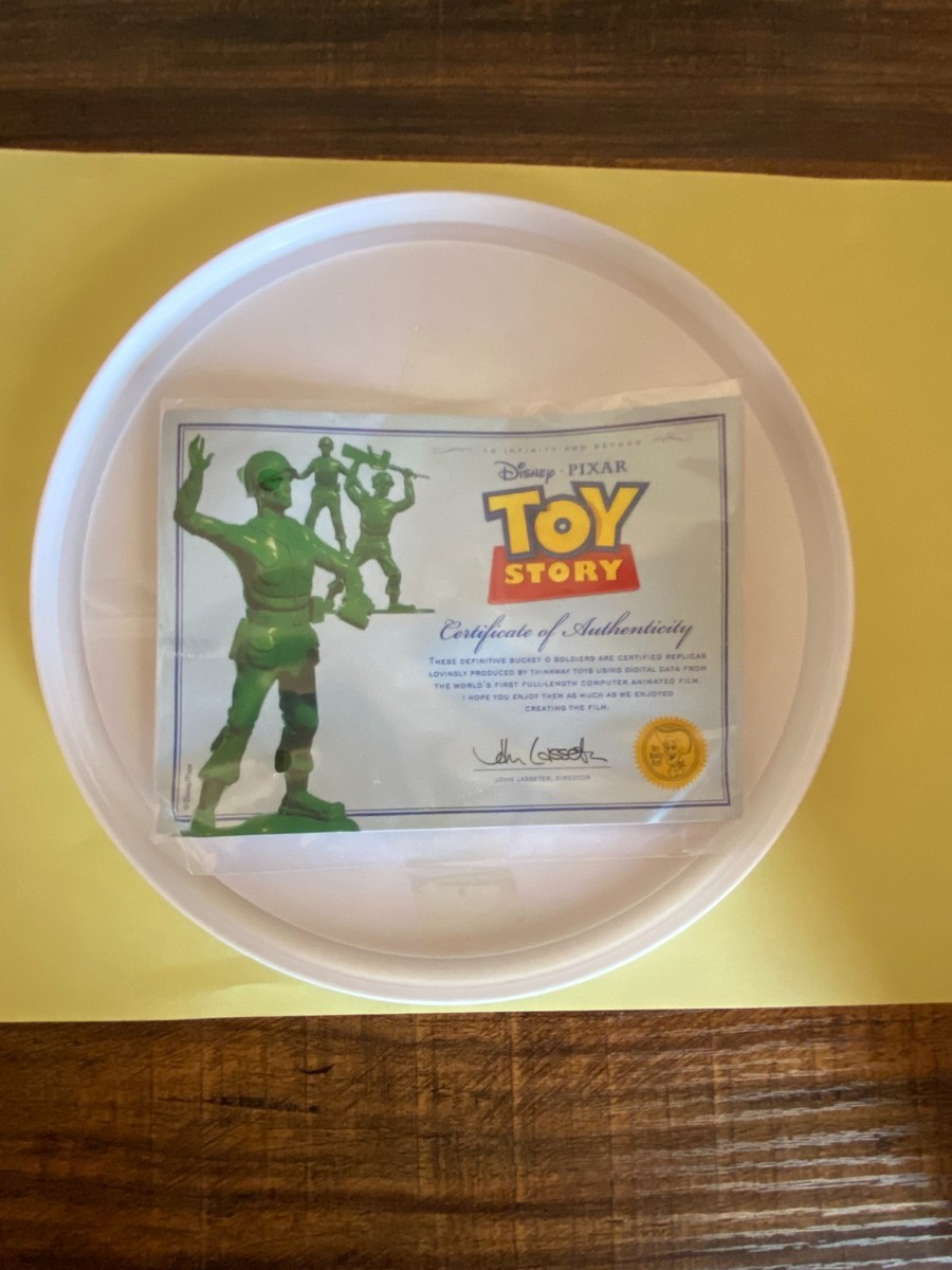 Thinkway Bucket O' Soldiers Toy Story Green Army Men-69 Pieces | eBay