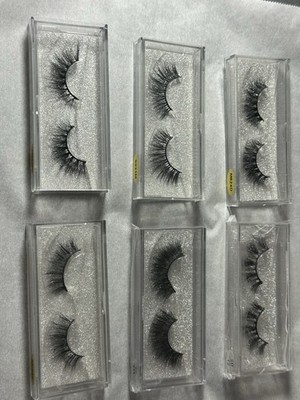 6 X 2 Pairs 3D Variety Eyelashes 3D Natural Extension Black Soft Lashes