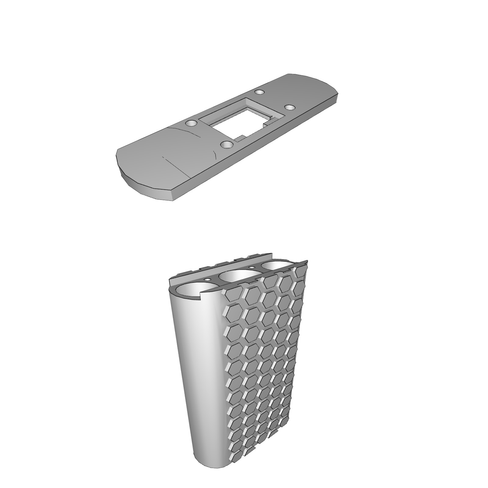 Organizzatore Batterie 18650 USB Doppio - Design Stampato Elegante