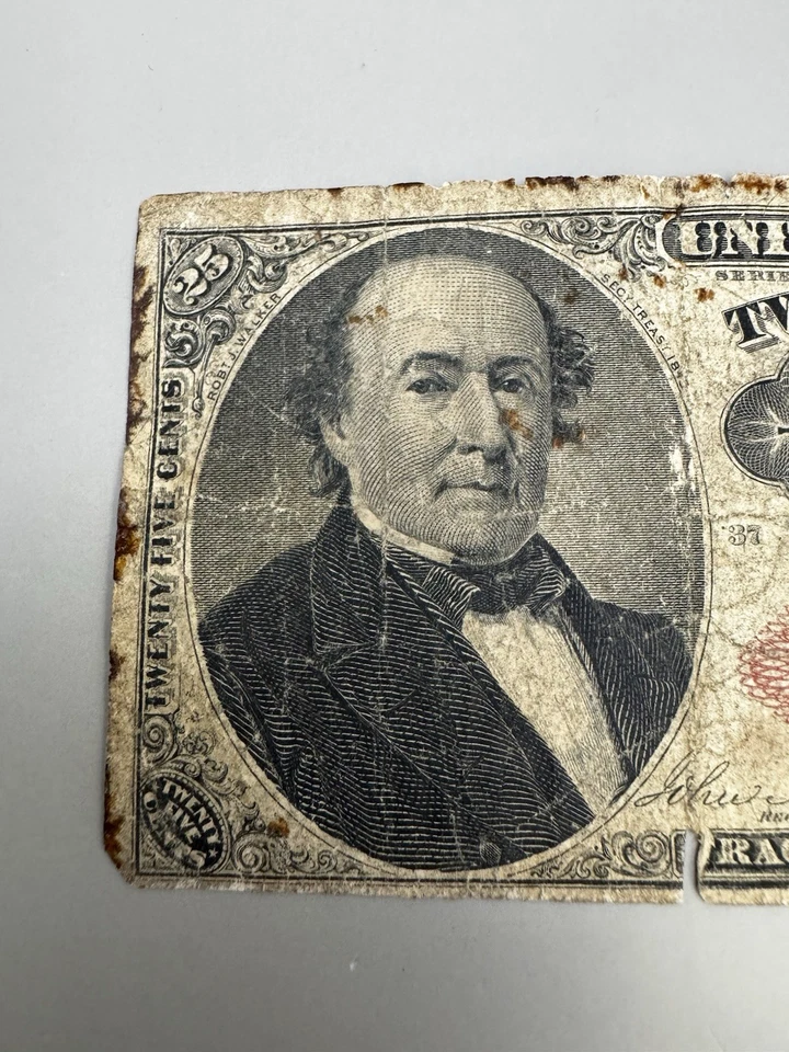 Series 1874 Fractional Currently 25C Twenty Five Cent Note - Image 2 of 4