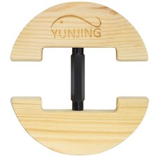 YUNJING Hat Stretcher Wooden Adjustable Buckle One Size Fits All Large, black