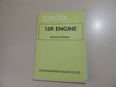 1,6L Engine repair manual Toyota Corona HI-LUX Hiace Toyoace 12.1973