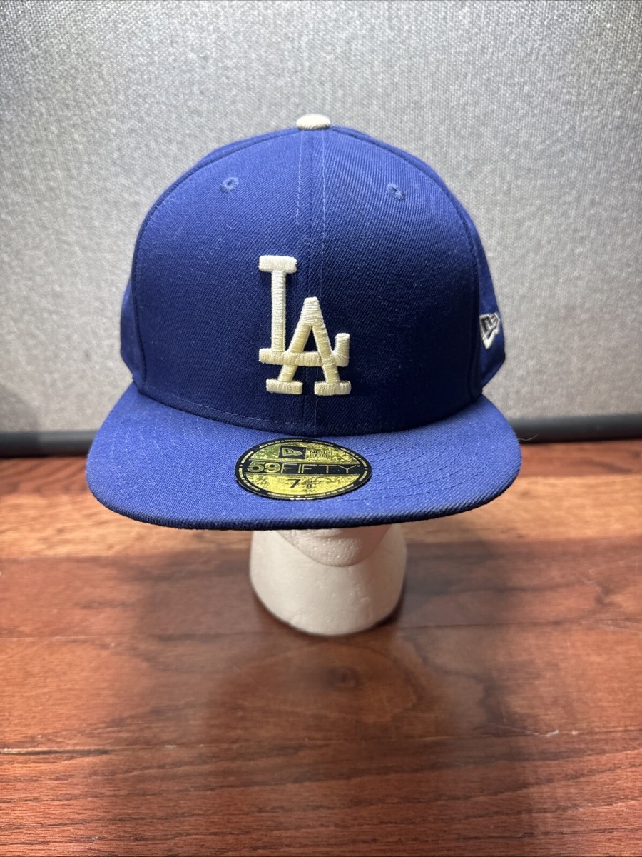 NEW ERA Los Angeles Dodgers Fitted Hat 7 5/8 On Field Blue