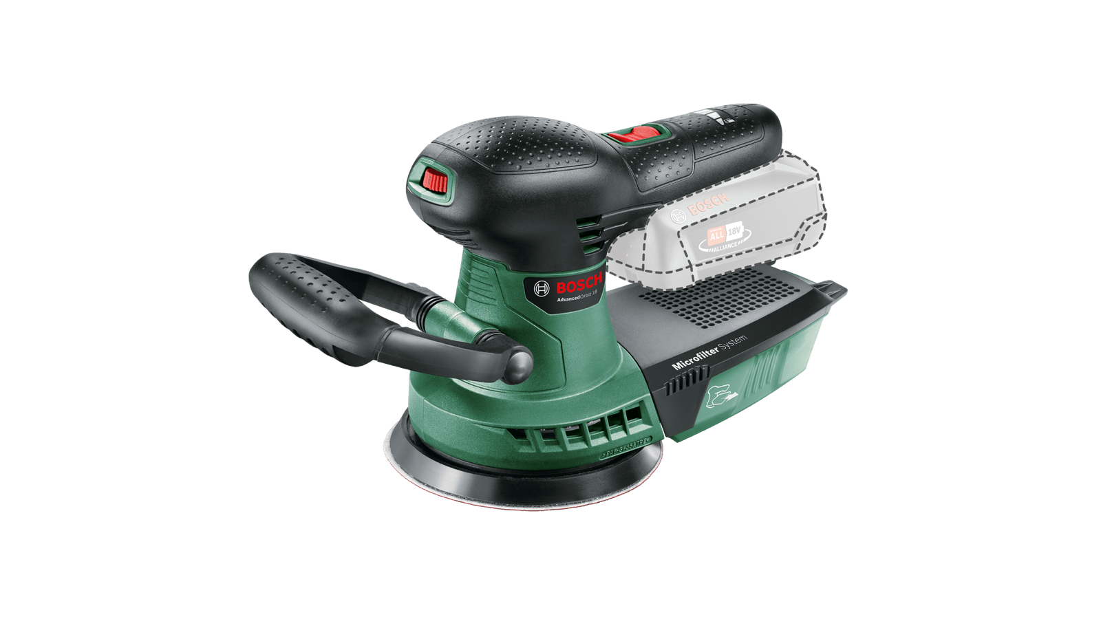 BOSCH Advanced Orbit 18 levigatrice rotoorbitale 125 mm 6 velocità