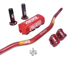 ProTaper Handle Bike Fat Bar Handlebars  1 1/8'' Grips Pad Motorcycle Bars