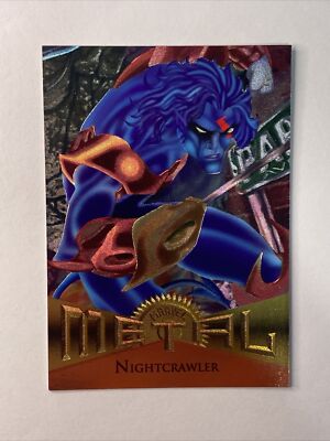 1995 Nightcrawler Power Grid #7 Marvel Metal Trading Card