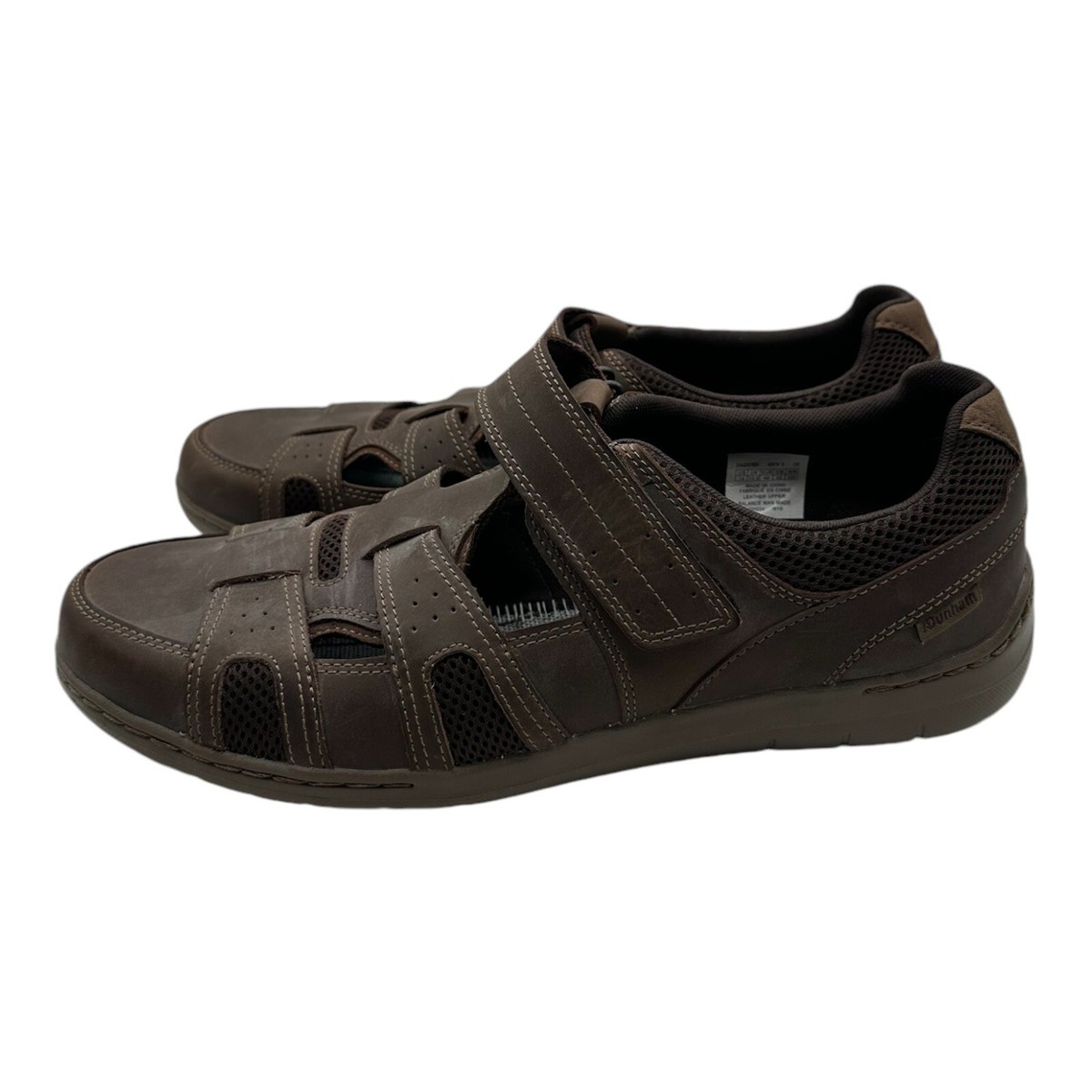 Dunham Fitsmart Shoes Men's Size 14 2E Brown Leather DAZ07BR - MISSING INSOLES View 6