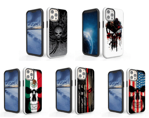 For iPhone 12 Mini Pro Max 11 Pro Max Design Hybrid Slim Shockproof Case Cover - Picture 1 of 9