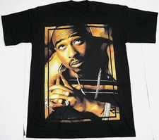 TUPAC SHAKUR T-shirt 2Pac West Coast Hip Hop Rap Tee Men's 100% Cotton New