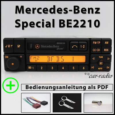 Original Mercedes Special BE2210 Becker Radio DIN Kassettenradio A0038208286 Set - Bild 1 von 4