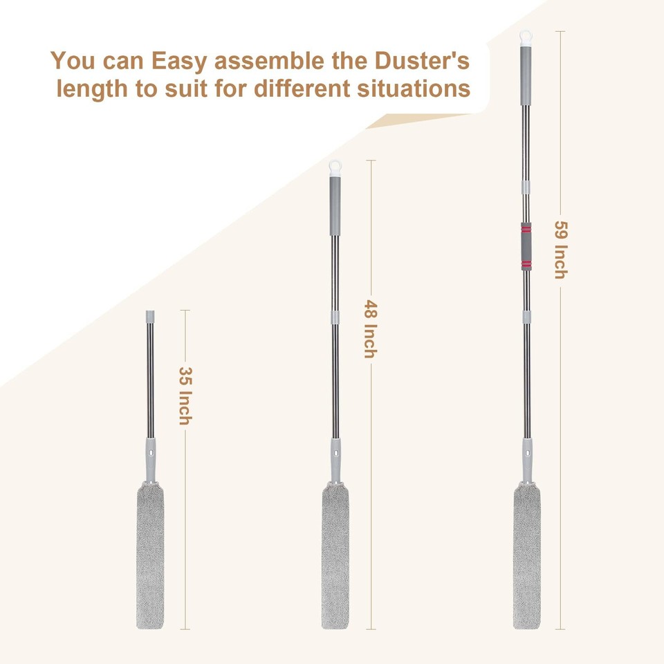 Extendable Gap Mop Dust Cleaner, Under Furniture, Fridge & Appliance