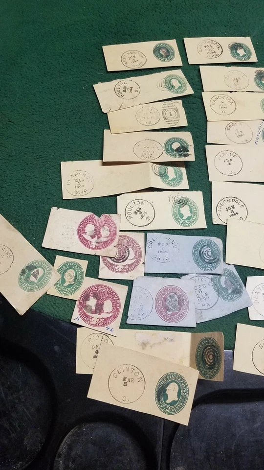 Lot of 41 1894-1903 USA Pre Postage Stamps Embedded George Washington 1c. 2 c.  - Image 4 of 4