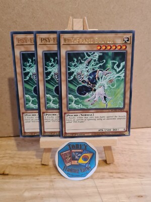 3 X PSY-Frame Driver - MGED-EN074 - Gold Rare 1st Ed - YuGiOh
