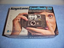 VINTAGE KEYSTONE EVERFLASH 20 ELECTRIC EYE 126 CAMERA WITH ORIGINAL BOX