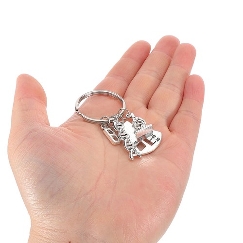 Anneau De Clé Microscope Porte-clés Cadeau Remise Des Diplômes Pendentif Unique - Zdjęcie 9 z 12
