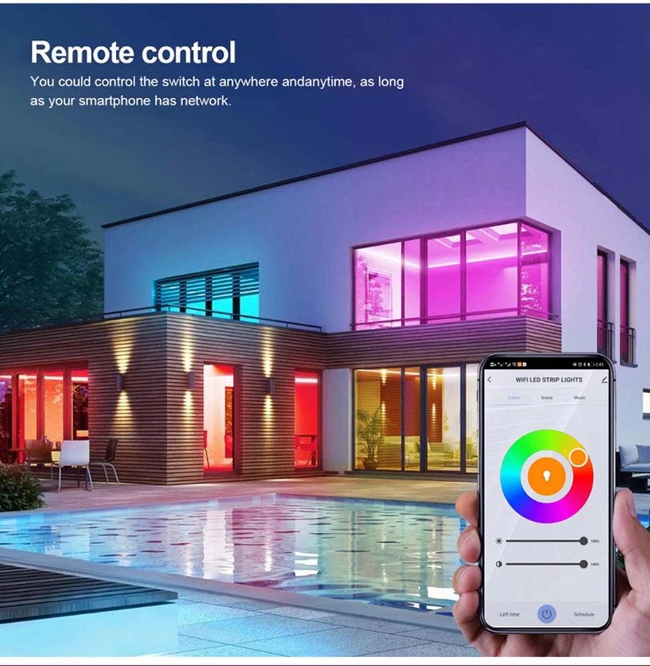 5M-20M LED Strip Neon Rope Lights Dimmable Waterproof Flex DC 12V Tube Bar Sign - image 2 of 4