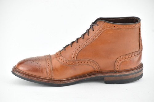 PRECIO DE VENTA SUGERIDO POR EL FABRICANTE $495 USADAS 3x con ÁRBOLES DE CAJA | BOTAS DE NOGAL ALLEN EDMONDS 10.5D HAMILTON - Imagen 4 de 14