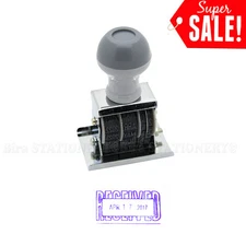 Received Rubber Manual Set Date Stamp Business Office Store Use 1 3/4 Inch 16-27