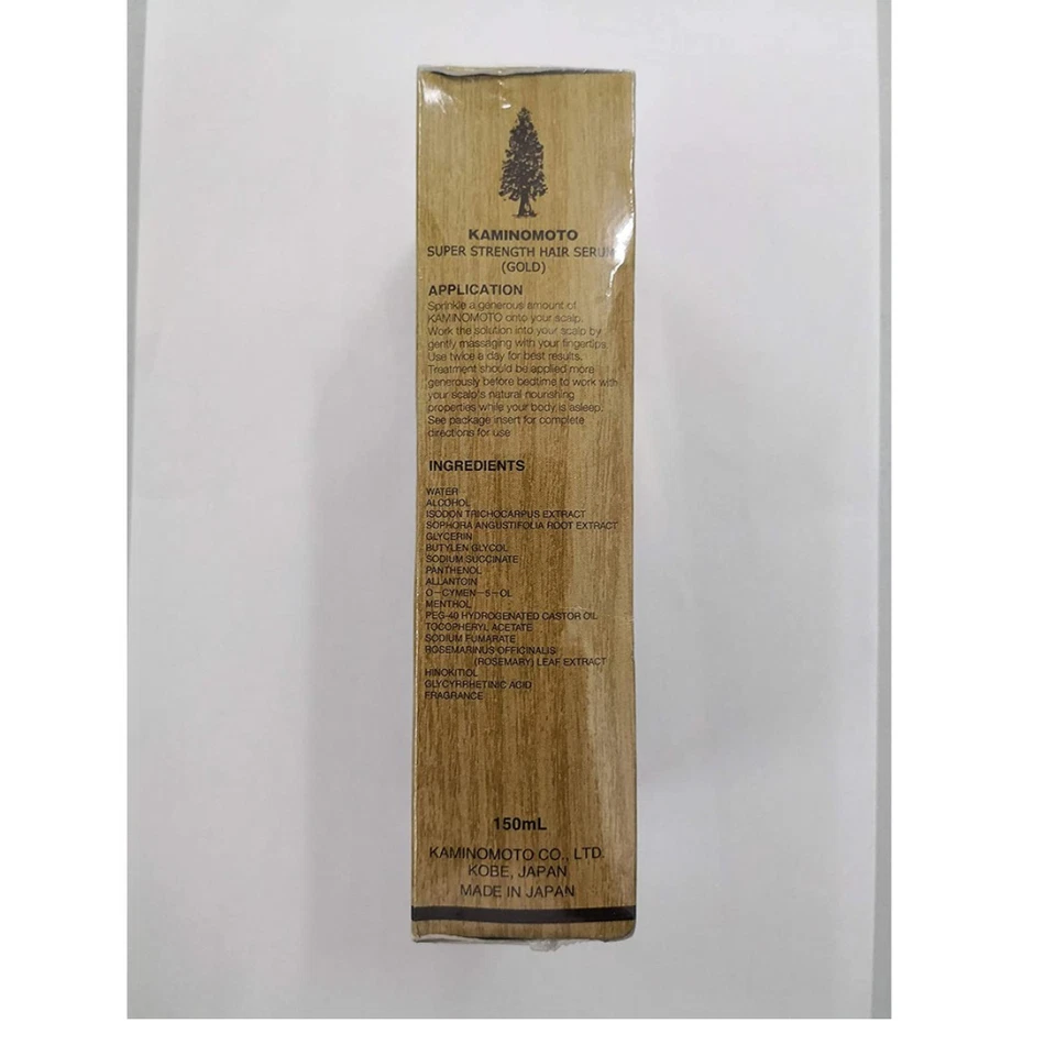 Suero tónico de crecimiento del cabello Kaminomoto súper fuerte dorado Foto 2 de 3