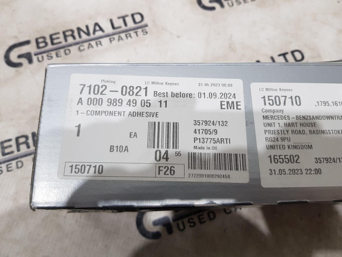 GENUINE MERCEDES-BENZ WINDSCREEN ADHESIVE KIT A000989490511 | eBay
