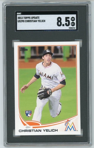 2013 Topps Update Christian Yelich Rookie SGC 8.5 # US290