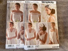 Simplicity Pattern 8364 Ms Bridal Accessories: Bolero Coverup~Fascinator~Hat
