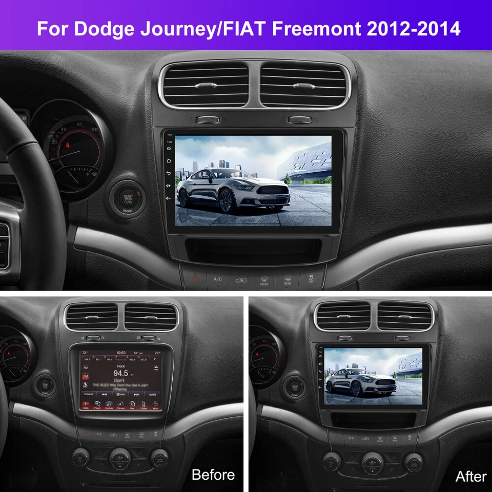 For Dodge Journey 2012-2020 Android 15 Car Stereo Radio Apple Carplay GPS Navi - Image 2 of 4