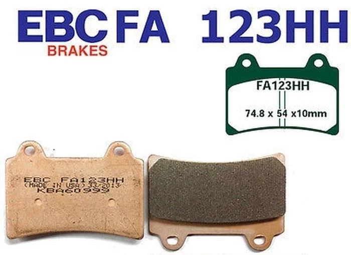 EBC FA123HH Plaquettes pour Yamaha FJ1200 XJR1200 FZ750 Genesis TDM XVZ TRX850 - Photo 3/3