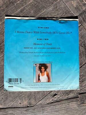 Whitney Houston 7インチレコード I Wanna Dance WHITNEY HOUSTON I WANNA DANCE WITH SOMEBODY 7