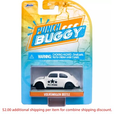Jada Punch Buggy Slug Bug Volkswagen Beetle Off-white ''All Stars'' Diecast Car