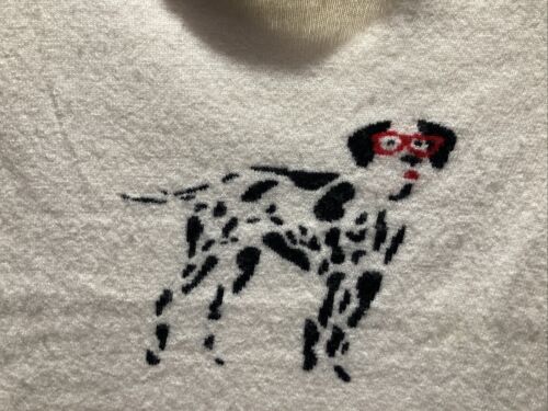 J.Crew Women White Pullover Sweater Small DALMATION DOG - Bild 2 von 6