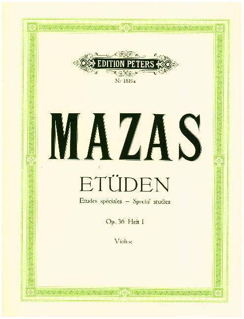 Thumbnail - Etüden Op. 36 / Etudes Spéciales | Jacques-féréol Mazas | 2002 |